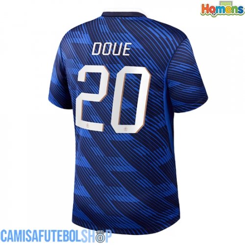 Camisa de time de futebol França Desire Doue #20 Replicas 1º Equipamento Mundo 2026 Manga Curta
